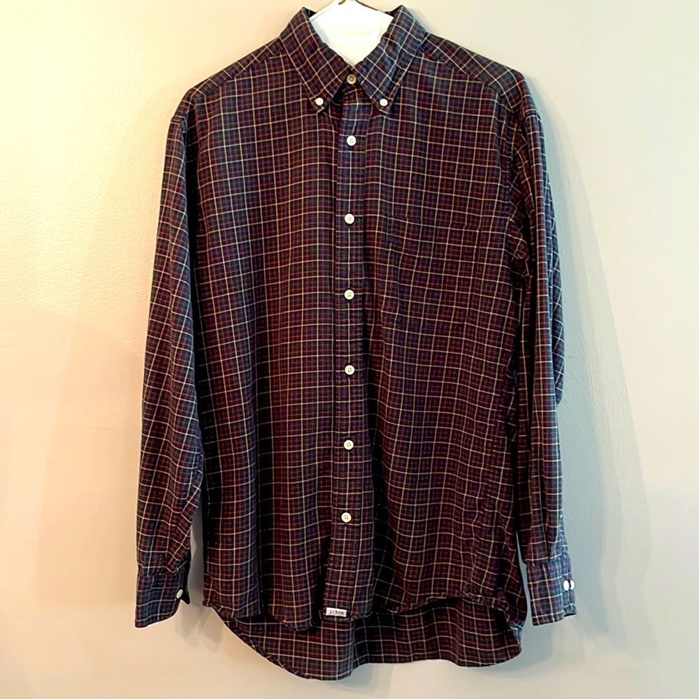 JCrew Men’s Plaid Button Down (Size S)